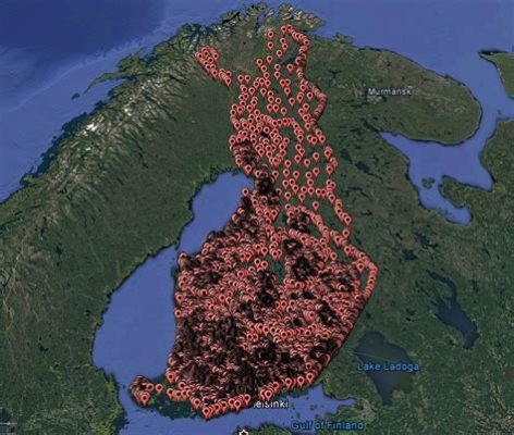 フィンランド 地図 - なぜフィンランドの地図はサウナの形をしているのか？